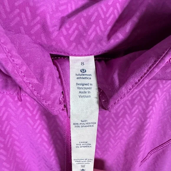 Lululemon Athletica Vibrant Pink size 8 jacket - Picture 5 of 5